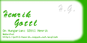 henrik gottl business card